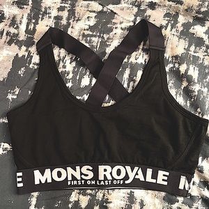 Mons Royale low impact sports bra. NWOT